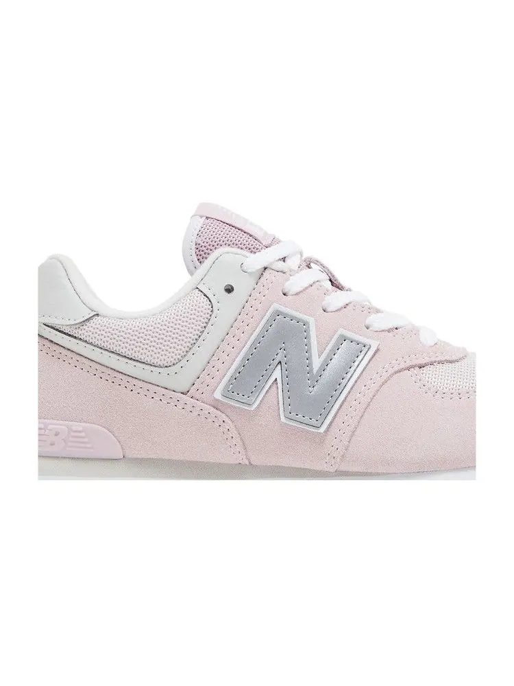 Кроссовки New Balance 574 Big Kid 'Mid Century Pink' — изображение 3 из 9, розовый/серый