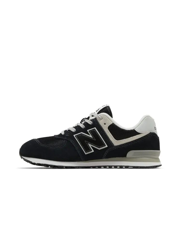 Детские кроссовки New Balance 574 Core Wide — изображение 3 из 4, черный/белый