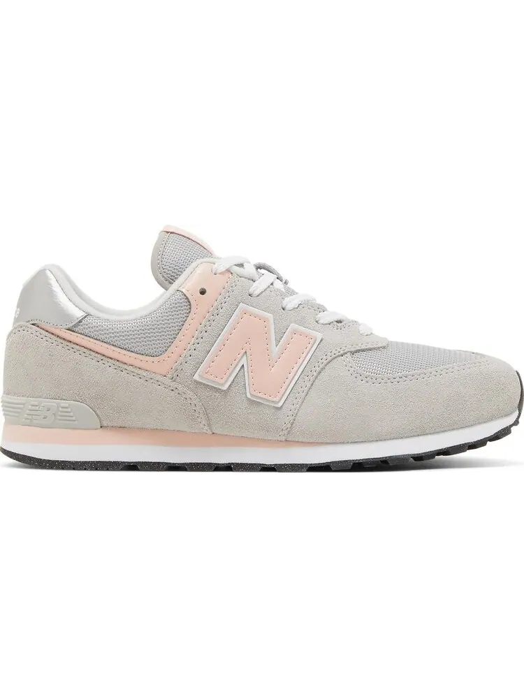 Детские кроссовки New Balance 574 Core — изображение 1 из 8, серый/розовый