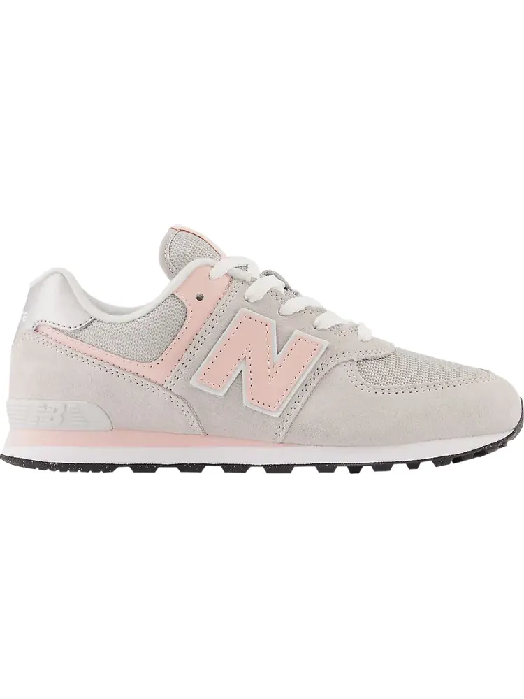 Детские кроссовки New Balance 574 Core Wide — изображение 1 из 1, серый/розовый