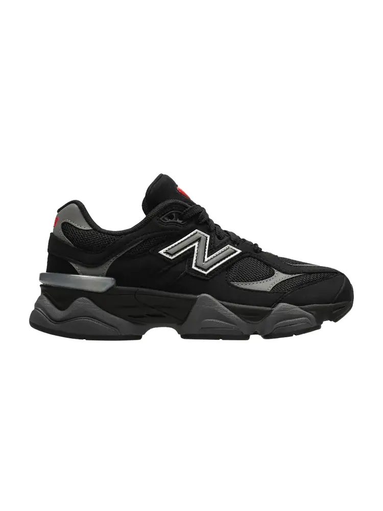 Кроссовки New Balance 9060 Big Kid 'Black Grey Silver' — изображение 1 из 1, черный/серый/серебристый