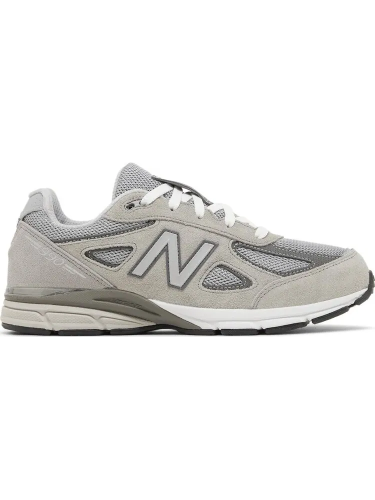 Кроссовки 990v4 Big Kid 'Kool Grey Silver Filigree' — изображение 1 из 4, серый