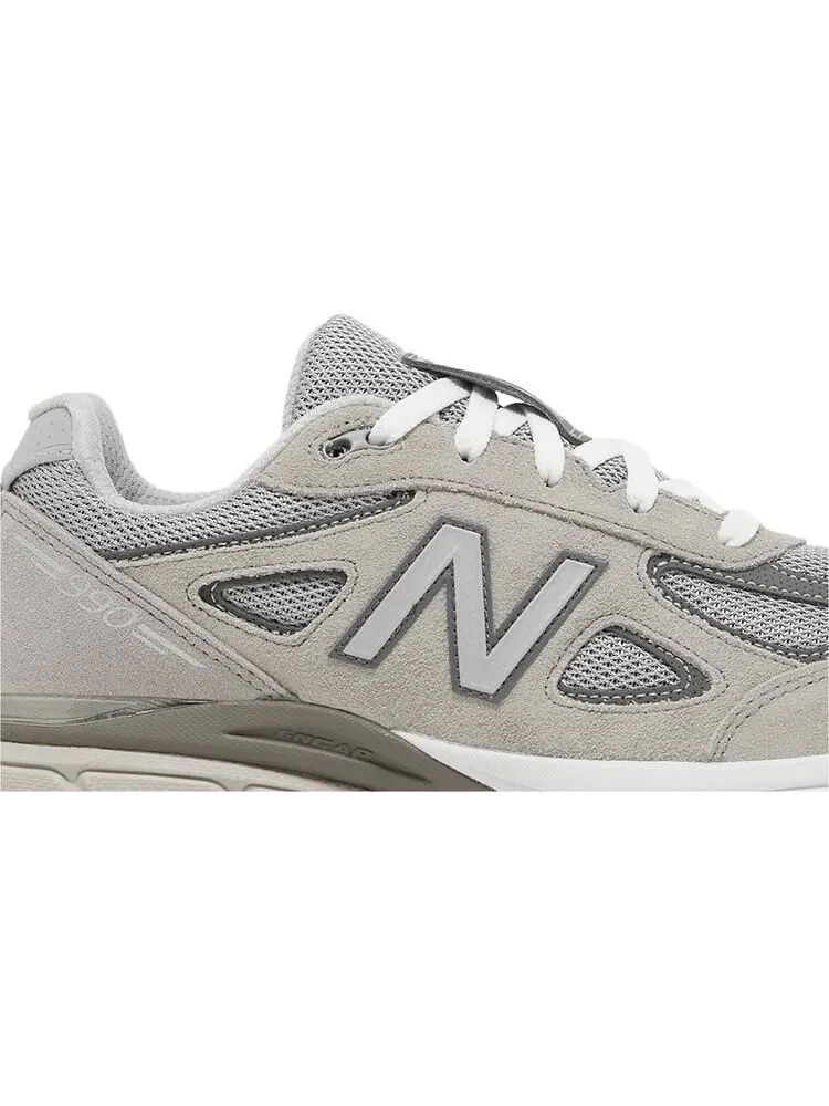 Кроссовки 990v4 Big Kid 'Kool Grey Silver Filigree' — изображение 2 из 4, серый