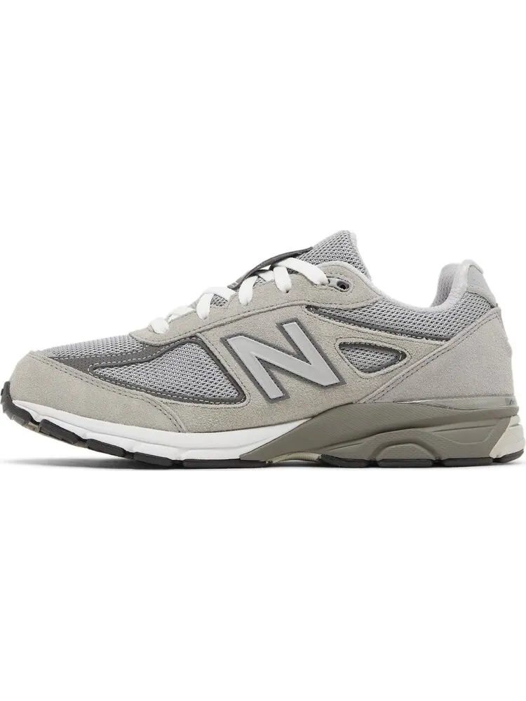 Кроссовки 990v4 Big Kid 'Kool Grey Silver Filigree' — изображение 3 из 4, серый