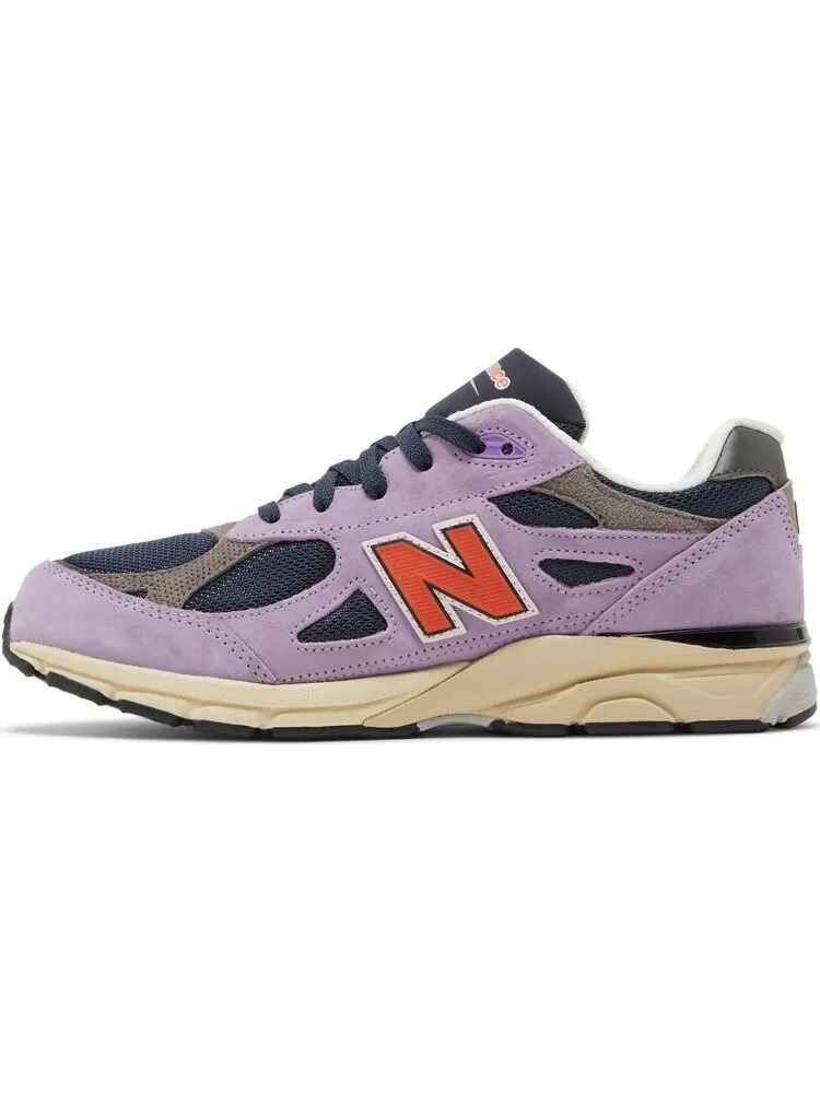 Кроссовки New Balance Teddy Santis x 990v3 Big Kid 'Raw Amethyst' — изображение 3 из 8, фиолетовый