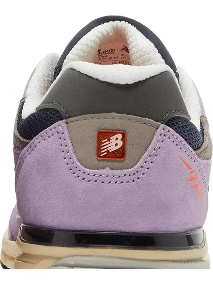 Кроссовки New Balance Teddy Santis x 990v3 Big Kid 'Raw Amethyst' — изображение 7 из 8, фиолетовый
