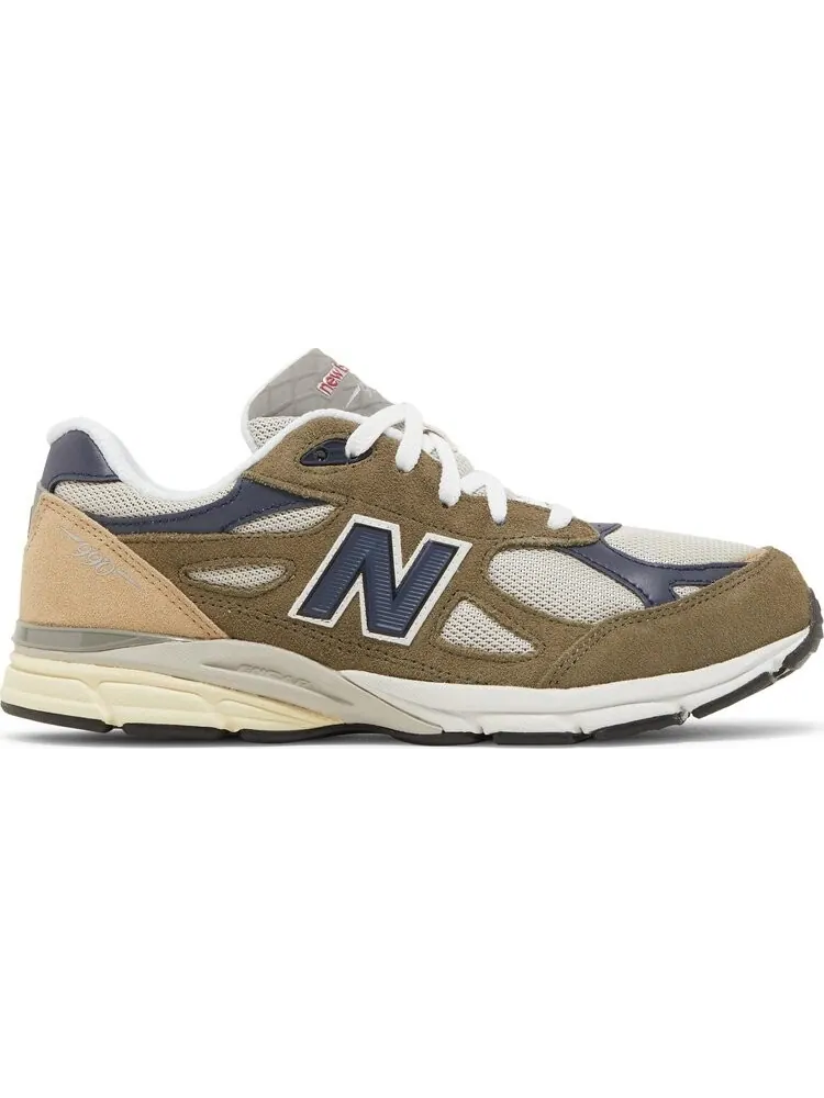 Кроссовки New Balance Teddy Santis x 990v3 Big Kid 'Dark Camo' — изображение 1 из 8, зеленый