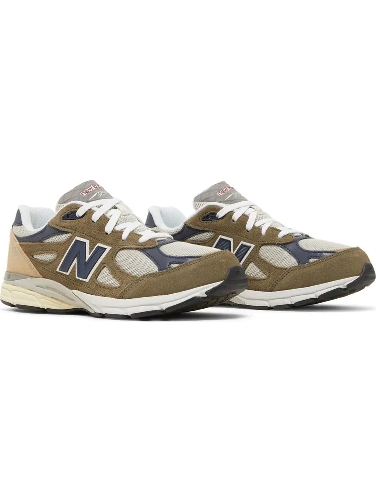 Кроссовки New Balance Teddy Santis x 990v3 Big Kid 'Dark Camo' — изображение 8 из 8, зеленый