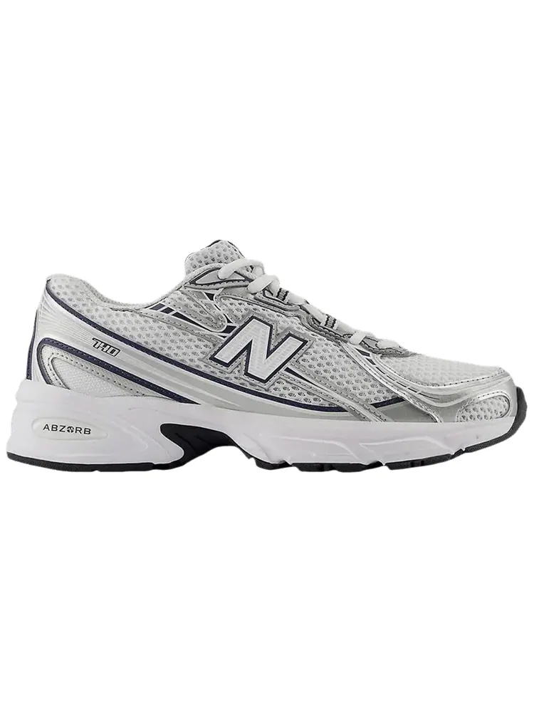 Кроссовки New Balance 740 Big Kid Wide 'Navy White' — изображение 1 из 1, белый