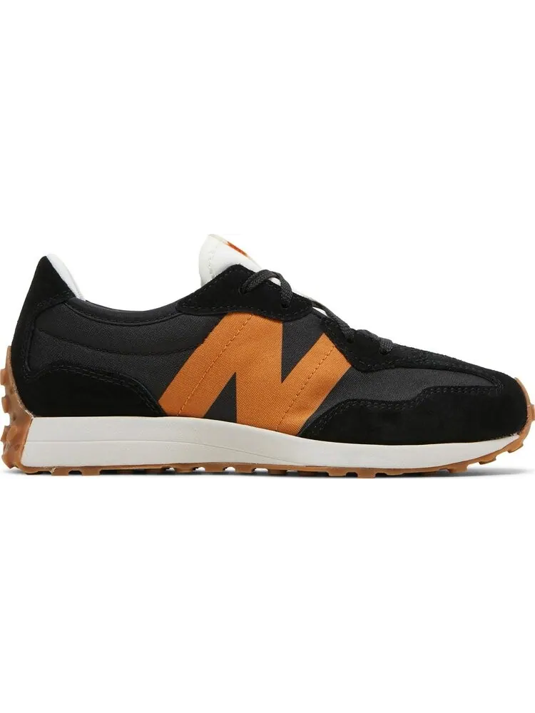 Кроссовки New Balance 327 Big Kid 'Black Madras Orange' — изображение 1 из 8, черный