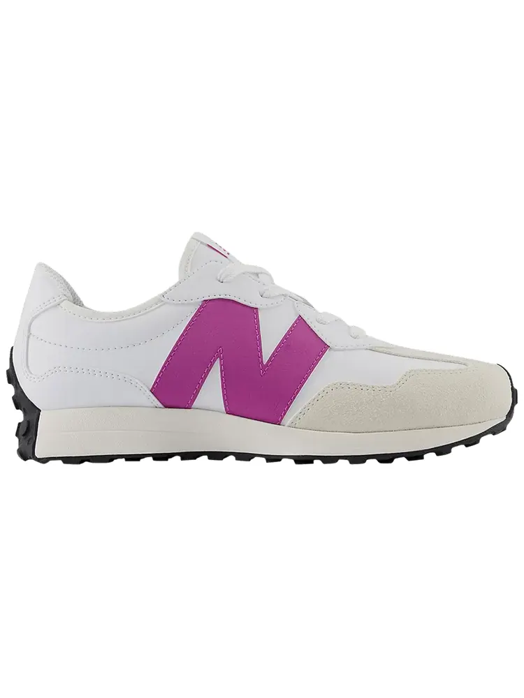 Кроссовки New Balance 327 Big Kid 'White Passion Fruit' — изображение 1 из 1, белый