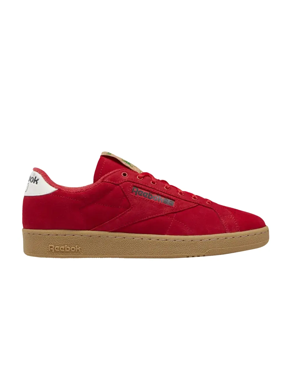 Кроссовки Club C 85 Grounds Reebok — изображение 1 из 1, красный/зеленый