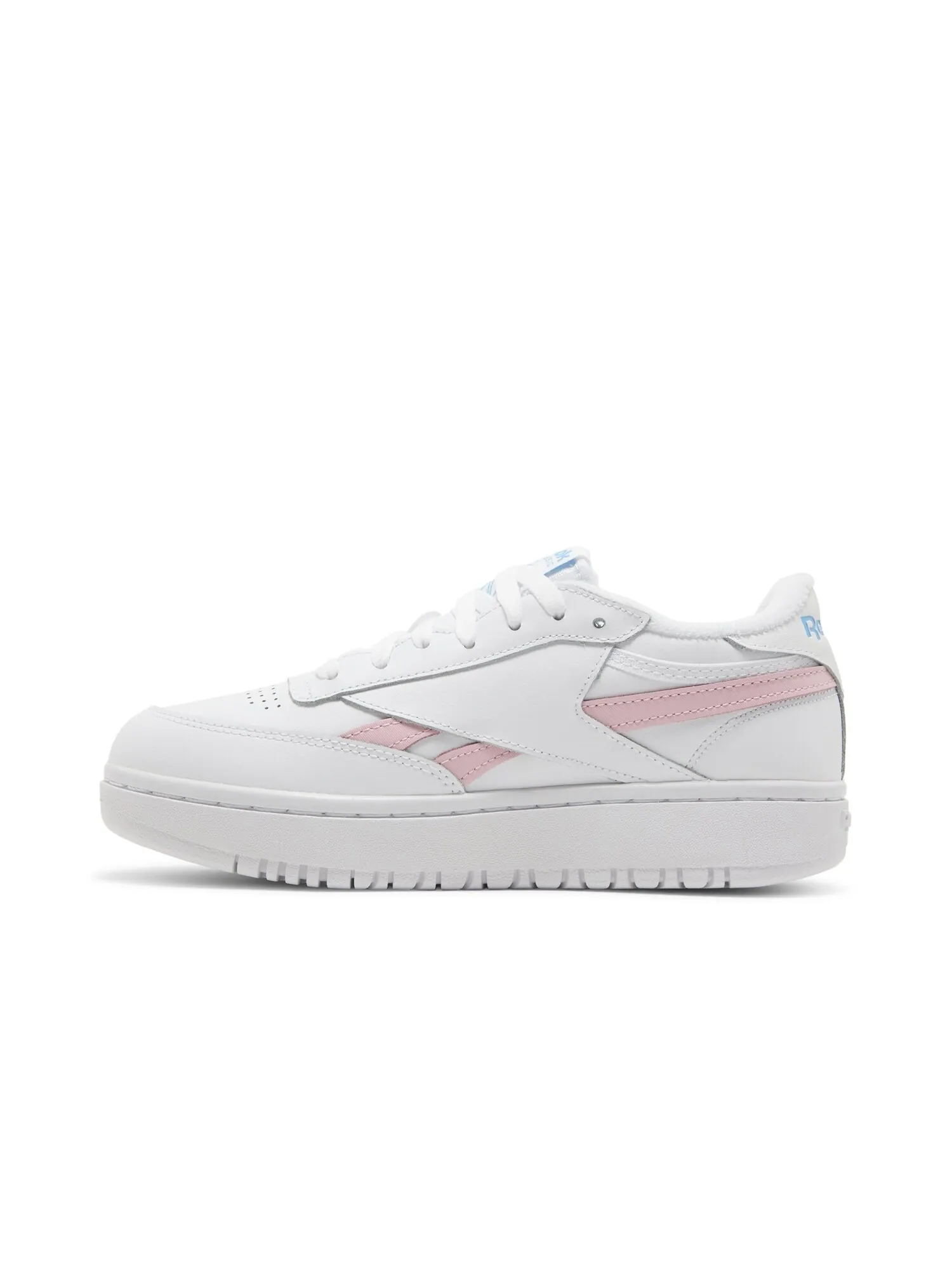 Кроссовки Wmns Club C Double Revenge Reebok — изображение 3 из 8, белый/розовый/голубой