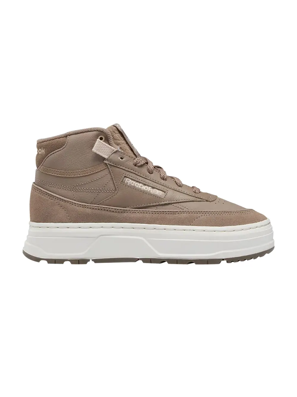 Кроссовки Wmns Club C Geo Mid Reebok — изображение 1 из 1, бежевый