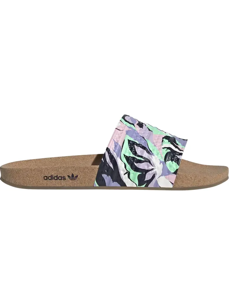 Сандалии Adidas Adilette Slide 'Cork - Floral' — изображение 1 из 1, синий
