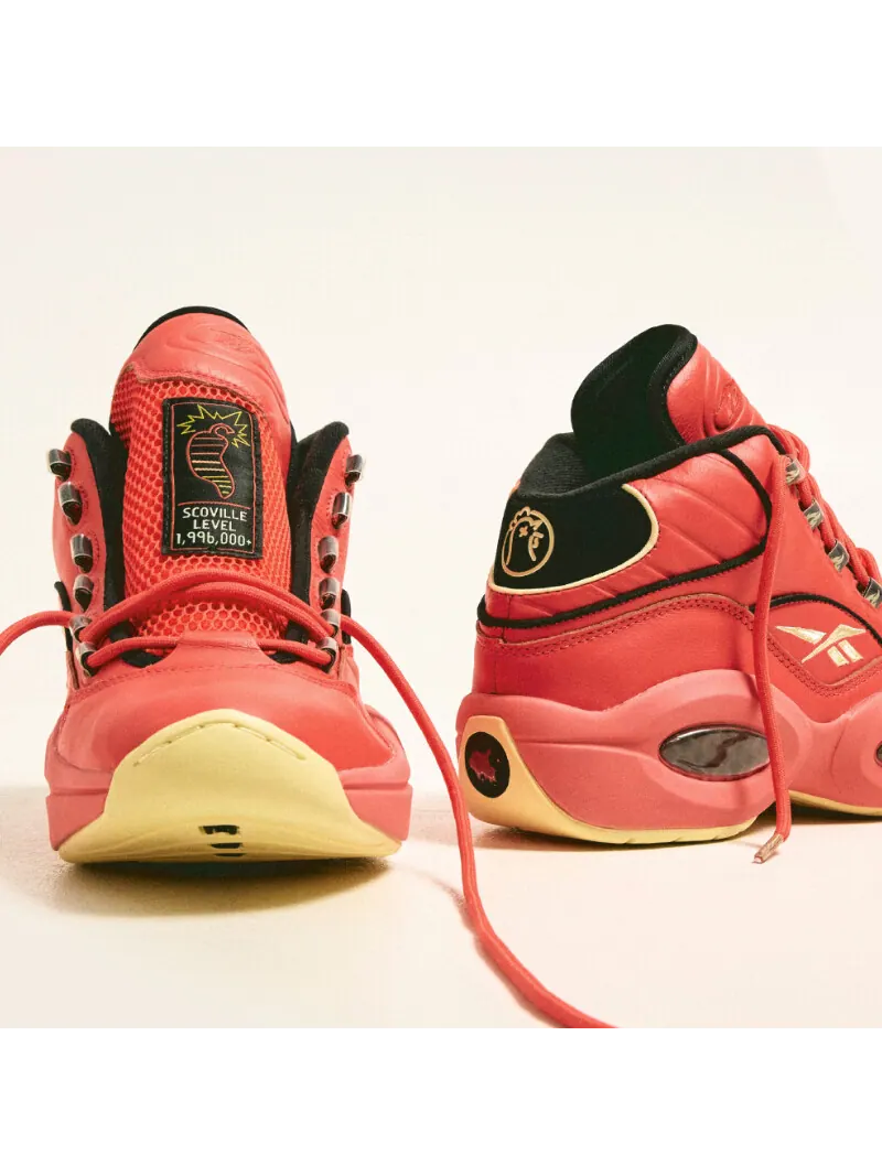 Кроссовки Reebok x Hot Ones Question Mid 'the Last Dab' — изображение 6 из 6, красный