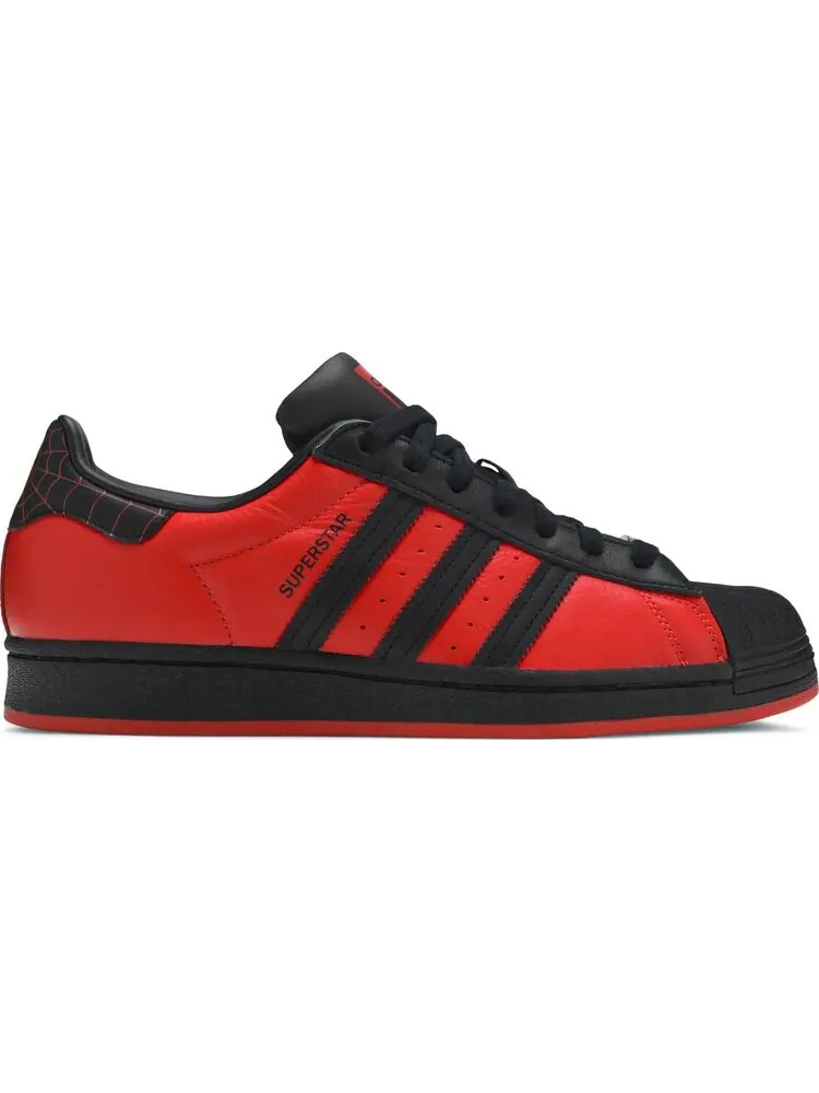 Кроссовки Adidas Marvel x Playstation x Superstar 'Spider-Man: Miles Morales' — изображение 1 из 8, красный