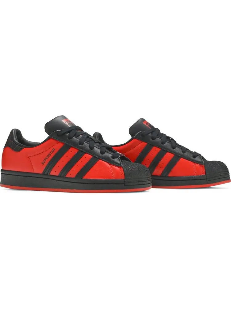 Кроссовки Adidas Marvel x Playstation x Superstar J 'Spider-Man: Miles Morales' — изображение 8 из 8, красный