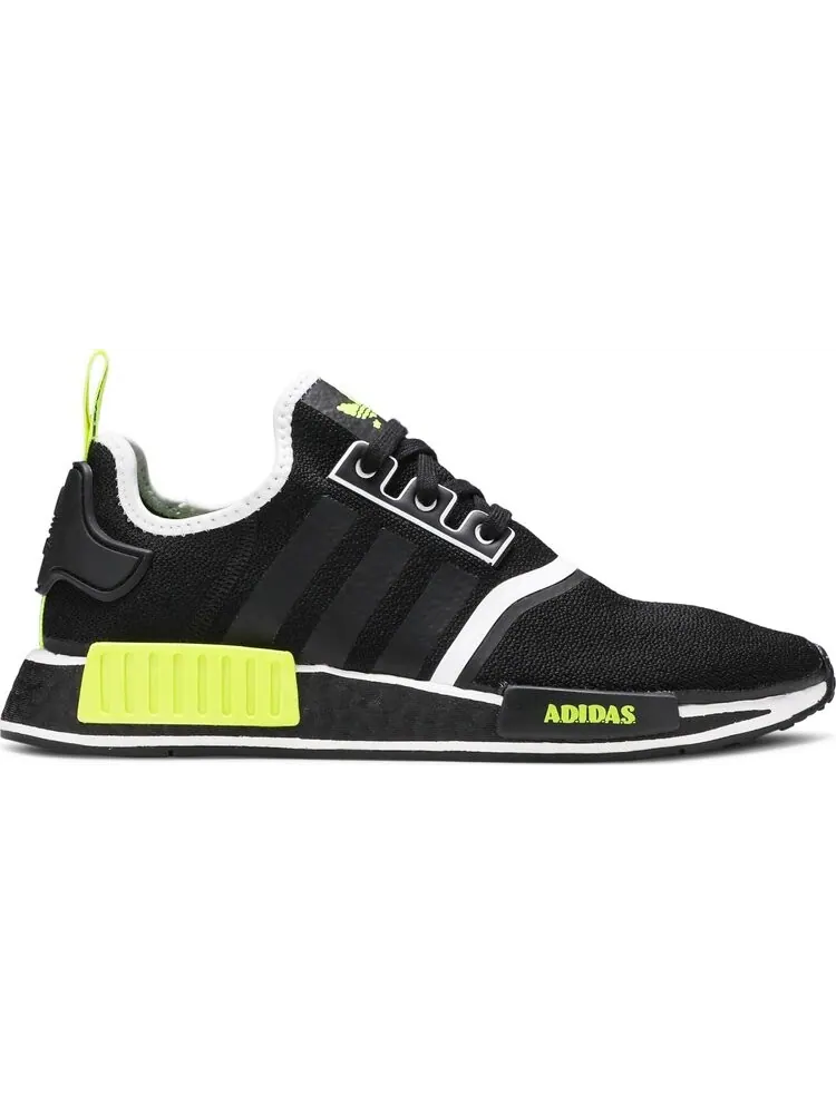 Кроссовки Adidas NMD_R1 'Black Solar Yellow' — изображение 1 из 8, черный