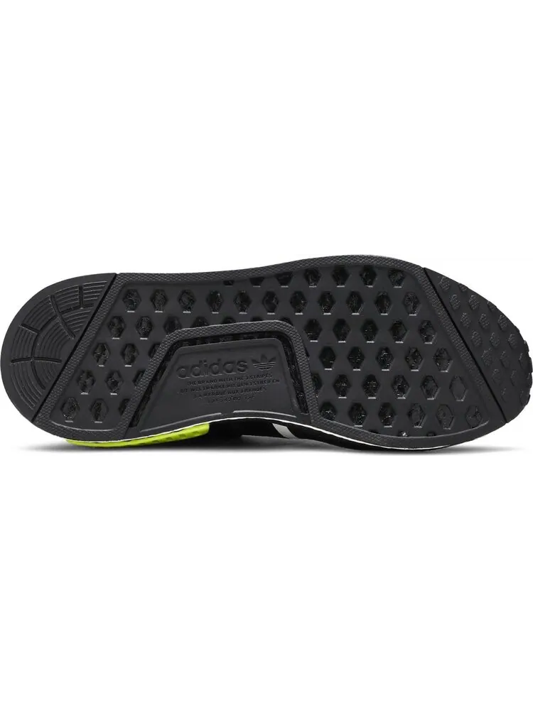 Кроссовки Adidas NMD_R1 'Black Solar Yellow' — изображение 4 из 8, черный