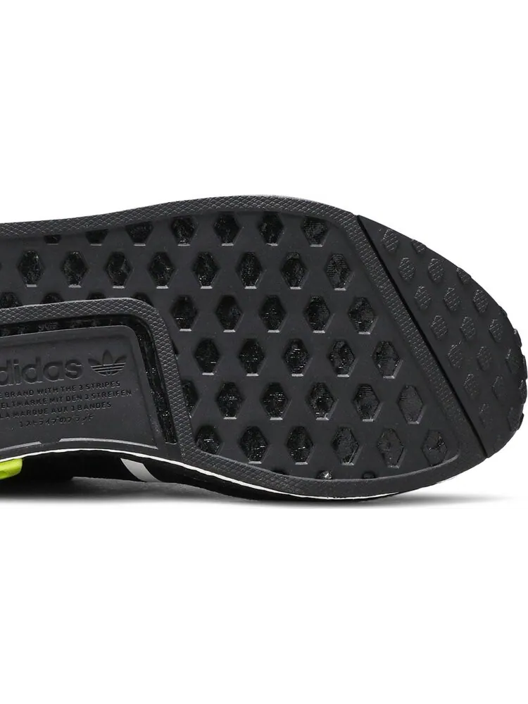 Кроссовки Adidas NMD_R1 'Black Solar Yellow' — изображение 5 из 8, черный