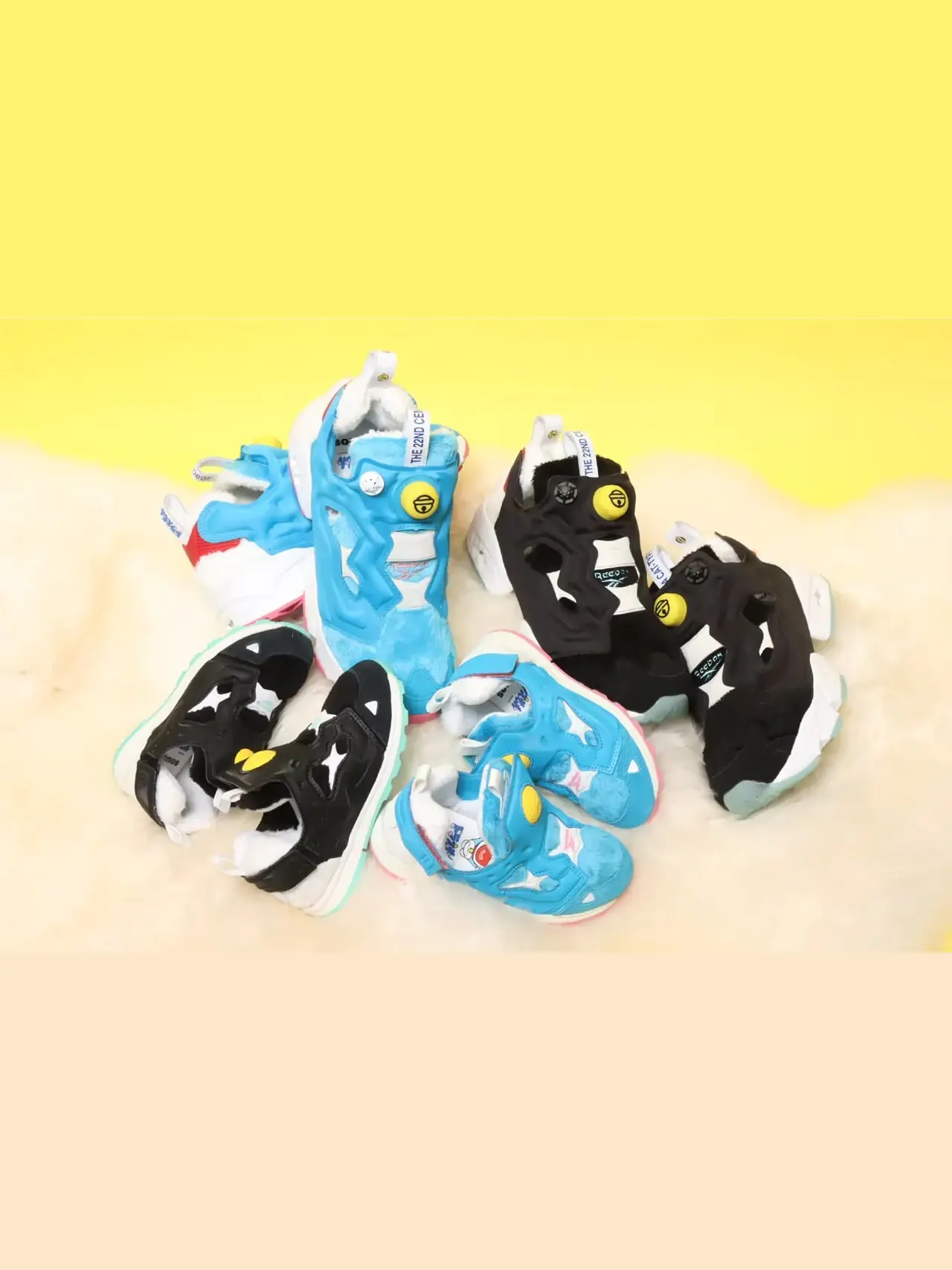 Кроссовки унисекс atmos x Reebok InstaPump Fury OG Doraemon — изображение 7 из 9, черный