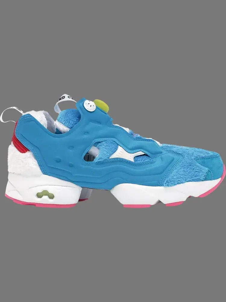 Кроссовки doraemon x atmos x instapump fury og 'furry blue' Reebok — изображение 1 из 1, синий