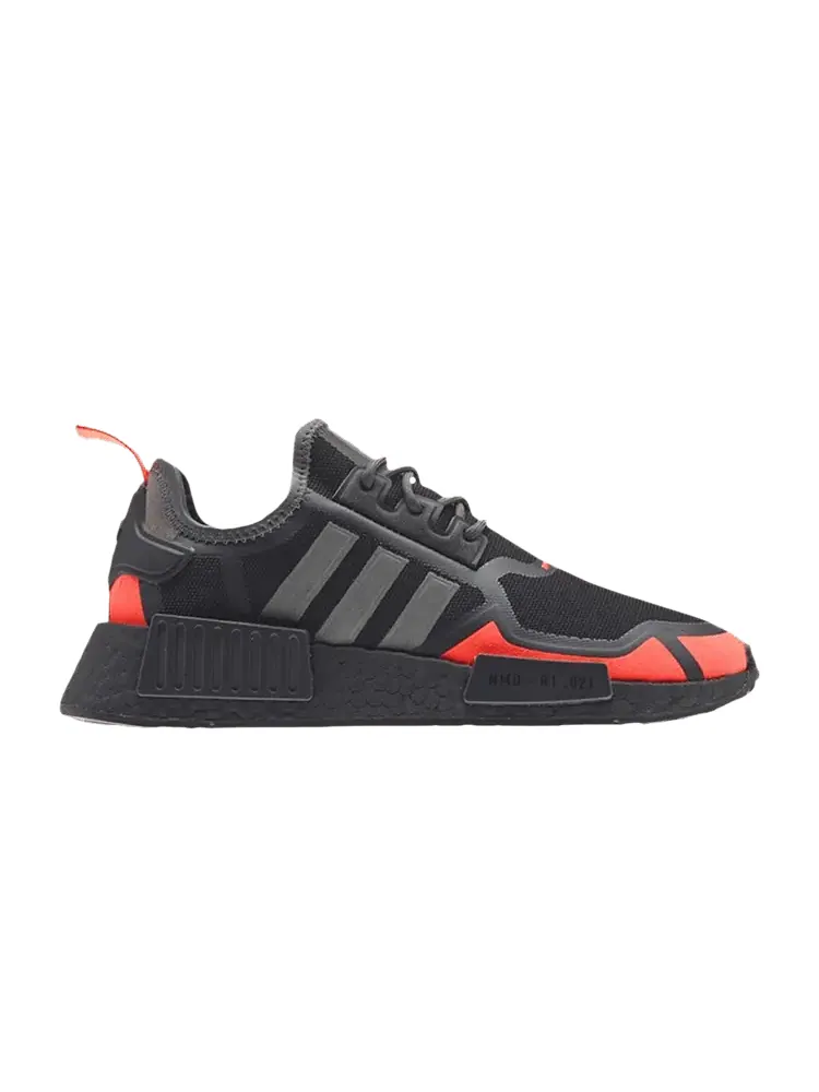 Кроссовки adidas NMD_R1 J 'Black Solar Red' — изображение 1 из 1, черный/серый/красный