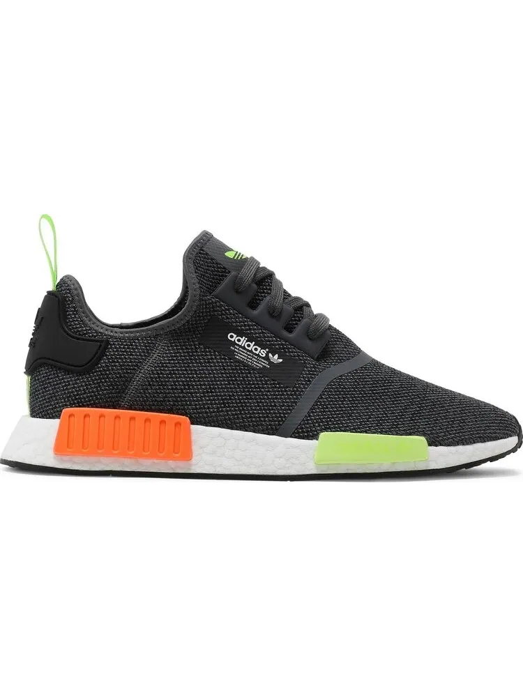 Мужские кроссовки Adidas NMD R1 — изображение 1 из 8, черный/оранжевый/зеленый