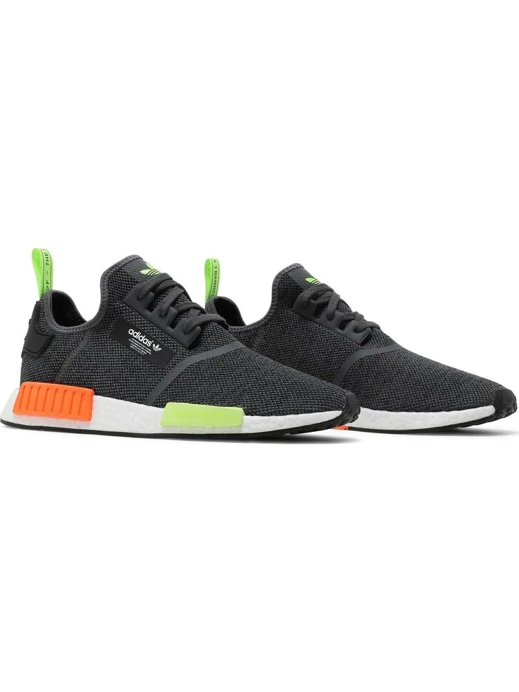 Мужские кроссовки Adidas NMD R1 — изображение 8 из 8, черный/оранжевый/зеленый