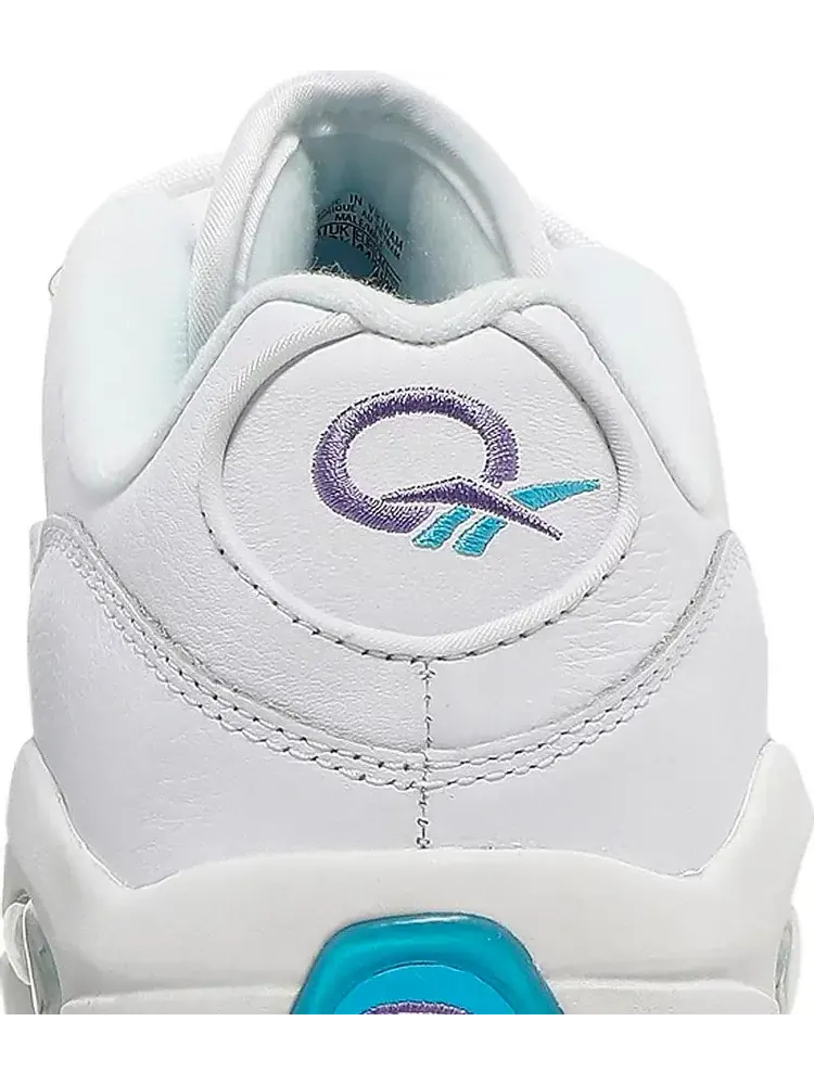 Кроссовки question low 'glitch' Reebok — изображение 7 из 8, белый