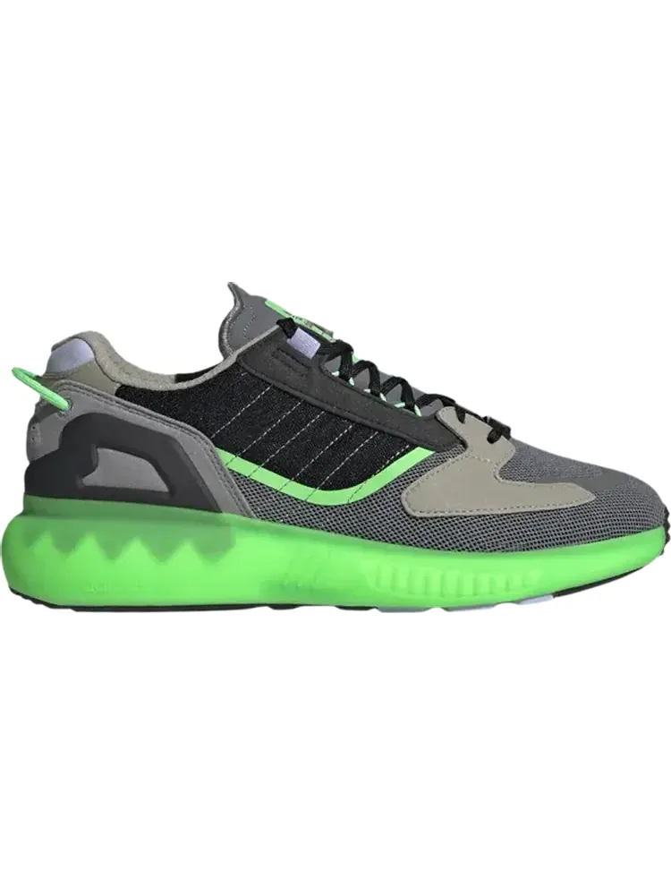 Кроссовки Adidas ZX 5000 'Grey Screaming Green' — изображение 1 из 1, серый