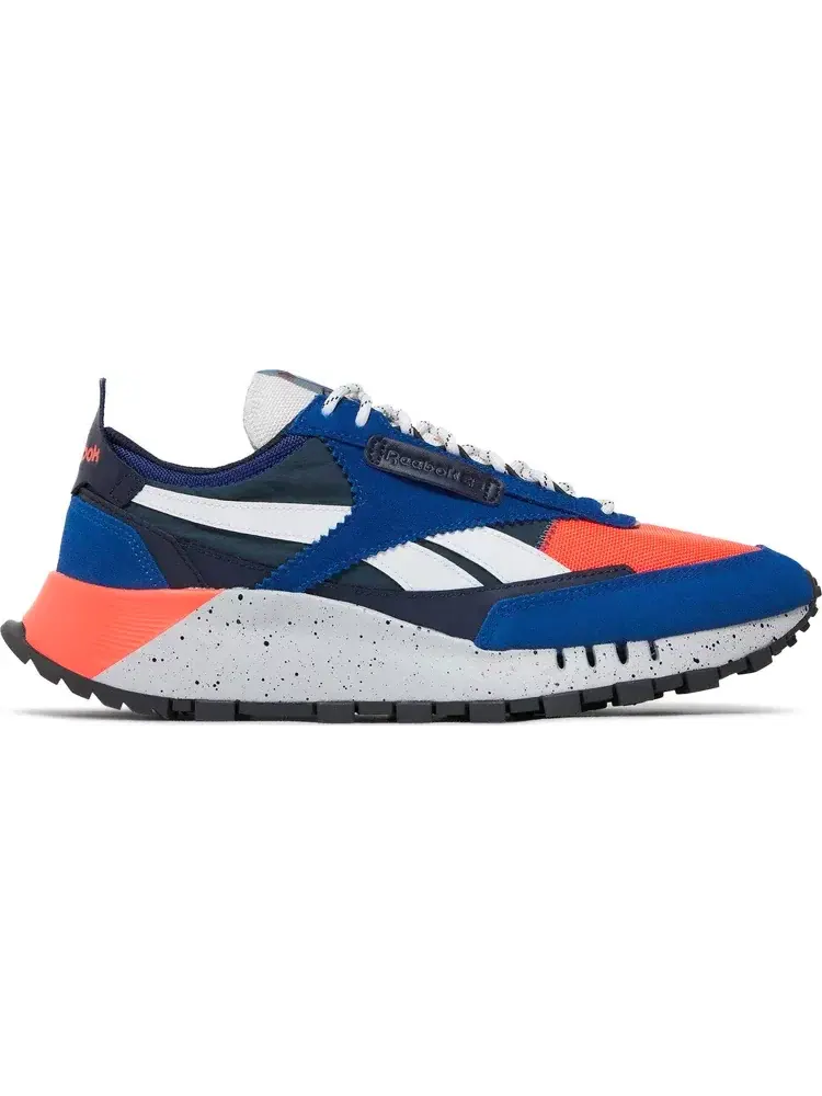 Кроссовки classic leather legacy 'collegiate royal orange speckle' Reebok — изображение 1 из 8, синий