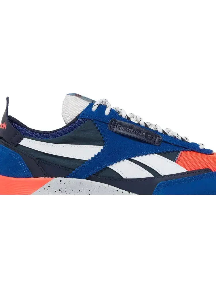 Кроссовки classic leather legacy 'collegiate royal orange speckle' Reebok — изображение 2 из 8, синий