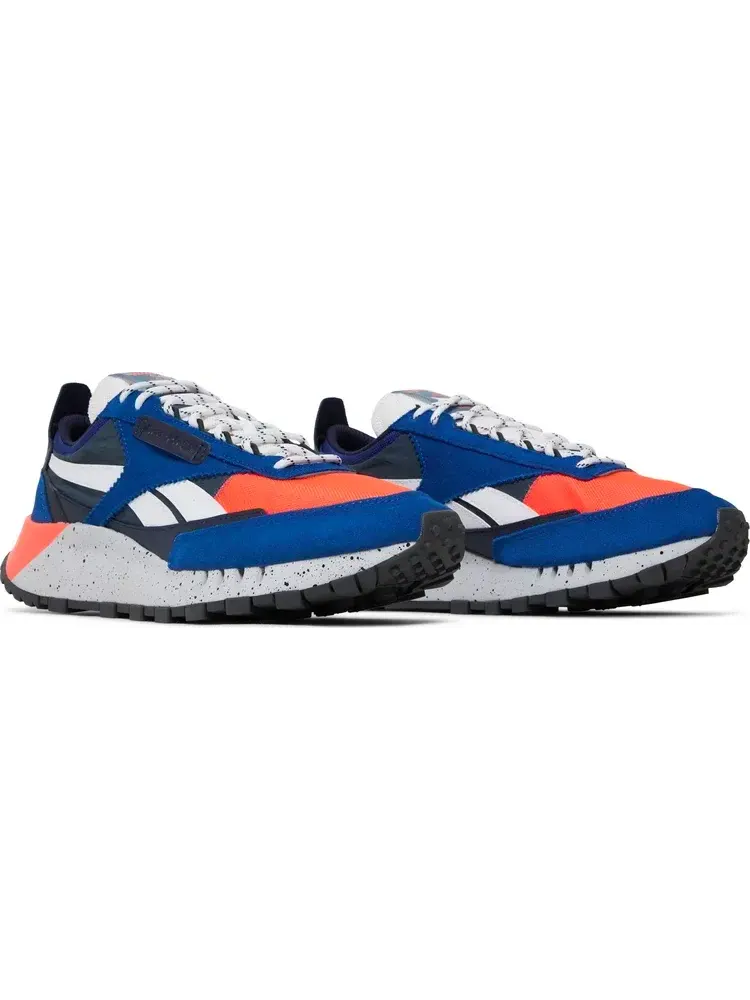 Кроссовки classic leather legacy 'collegiate royal orange speckle' Reebok — изображение 8 из 8, синий