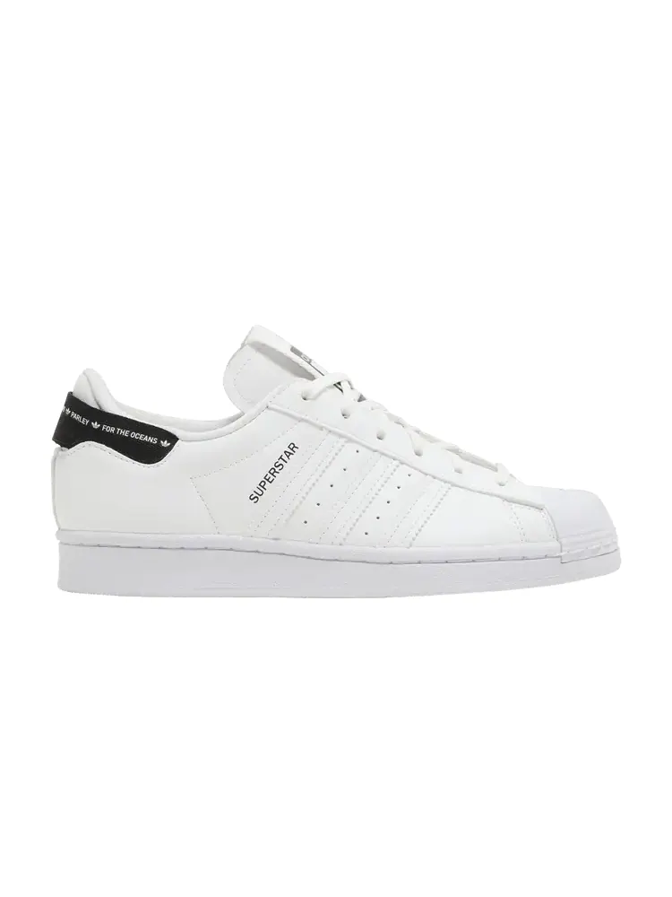 Кроссовки adidas Parley x Superstar J 'White Black' — изображение 1 из 9, белый/белый/черный