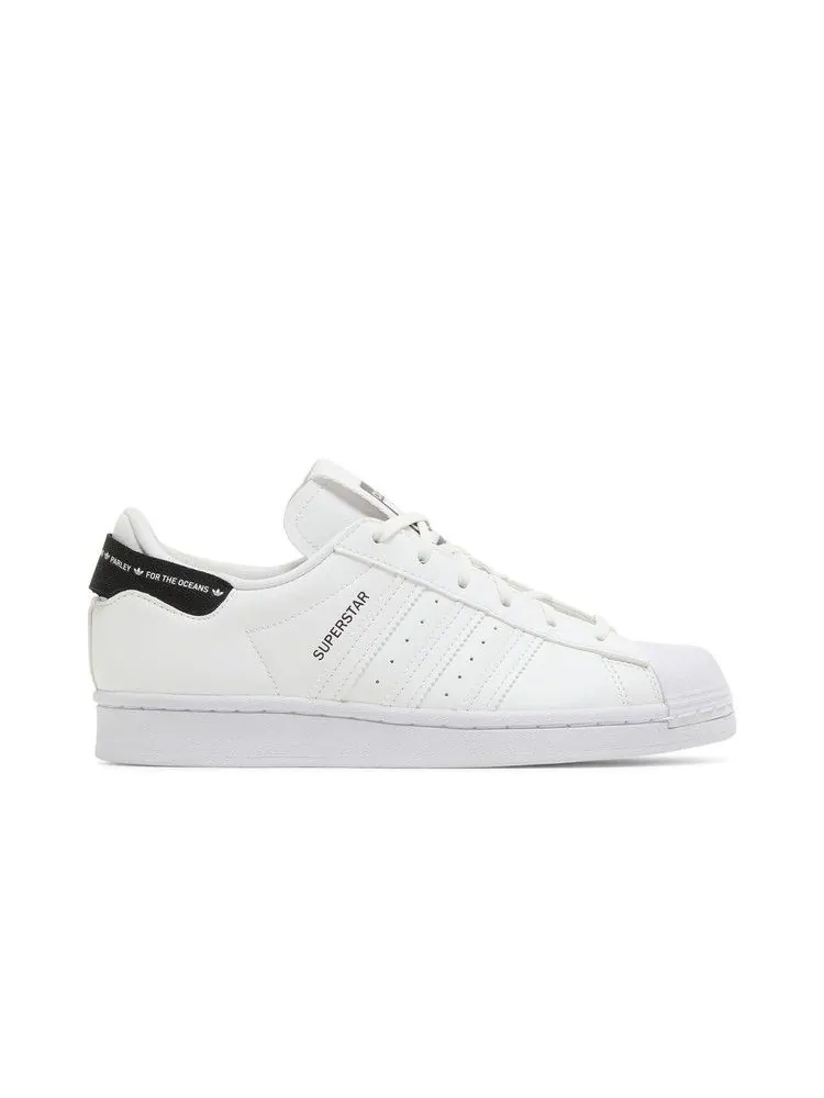 Кроссовки adidas Parley x Superstar J 'White Black' — изображение 2 из 9, белый/белый/черный