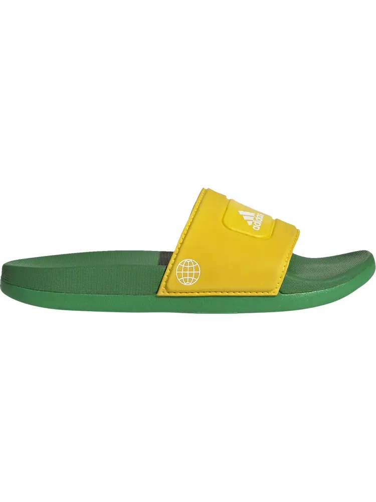 Сандалии Adidas LEGO x Adilette Slide J 'Equipment Yellow Green' — изображение 1 из 1, желтый