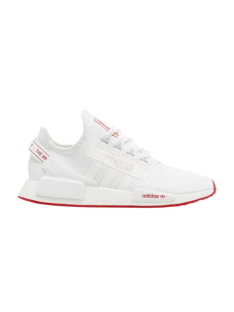 Кроссовки adidas NMD_R1 V2 'White Scarlet' — изображение 1 из 9