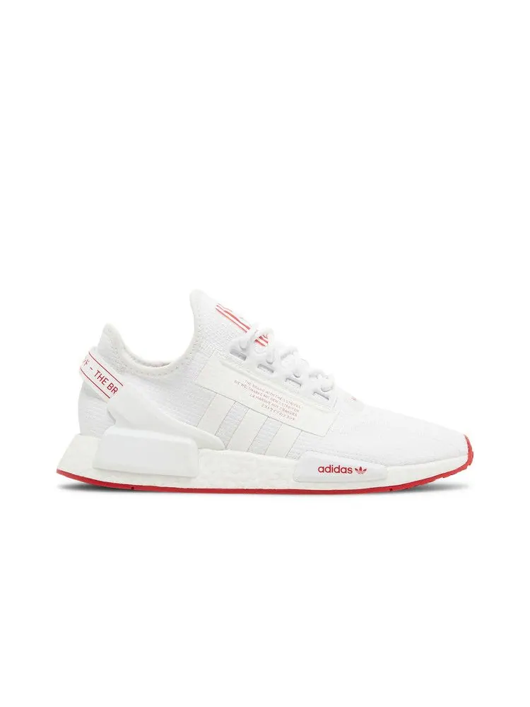 Кроссовки adidas NMD_R1 V2 'White Scarlet' — изображение 2 из 9
