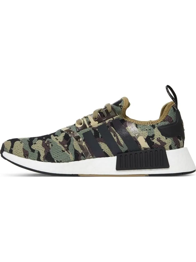 Кроссовки Adidas NMD_R1 'Cargo Camo' — изображение 3 из 8, зеленый