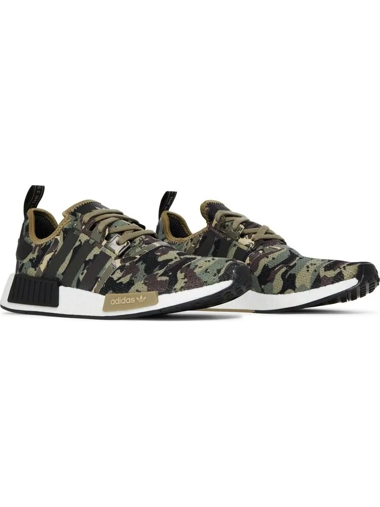 Кроссовки Adidas NMD_R1 'Cargo Camo' — изображение 8 из 8, зеленый