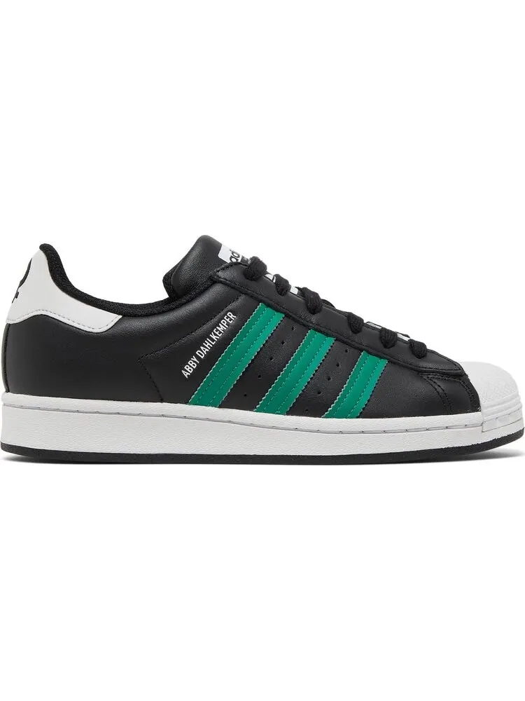Кроссовки Adidas Abby Dahlkemper x Wmns Superstar 'Black Bold Green' — изображение 1 из 8, черный