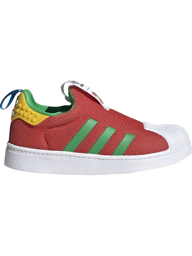 Кроссовки Adidas LEGO x Superstar 360 J 'Pantone' — изображение 1 из 1, красный