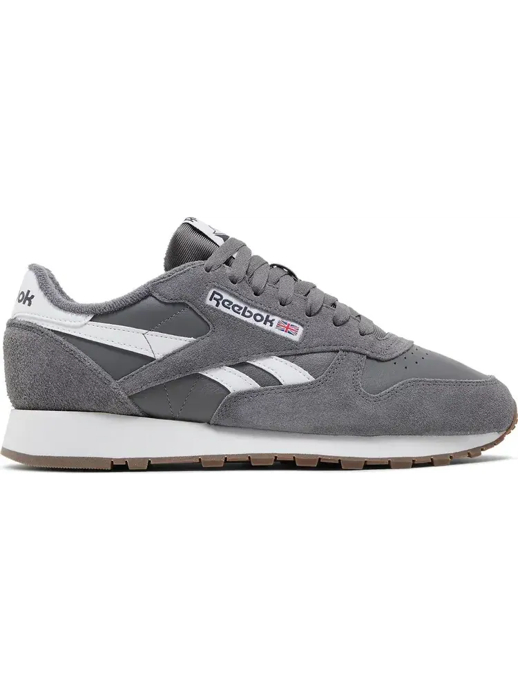 Кроссовки classic leather 'pure grey white' Reebok — изображение 1 из 8, серый
