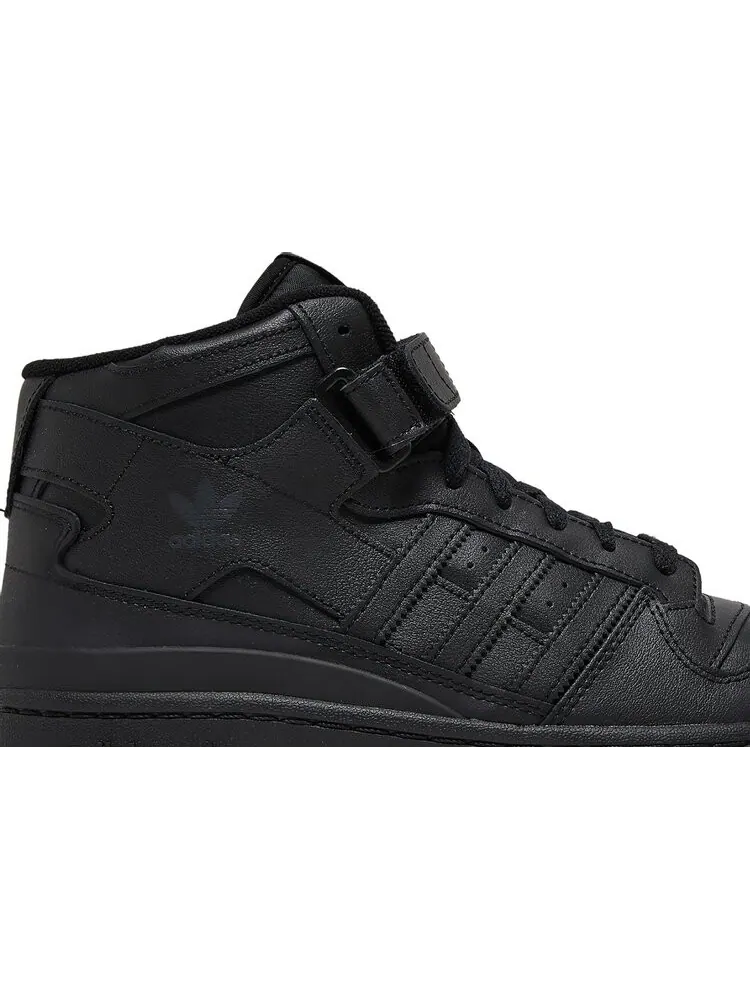 Кроссовки Adidas Forum Mid 'Triple Black' — изображение 2 из 8, черный