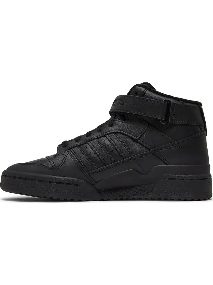 Кроссовки Adidas Forum Mid 'Triple Black' — изображение 3 из 8, черный