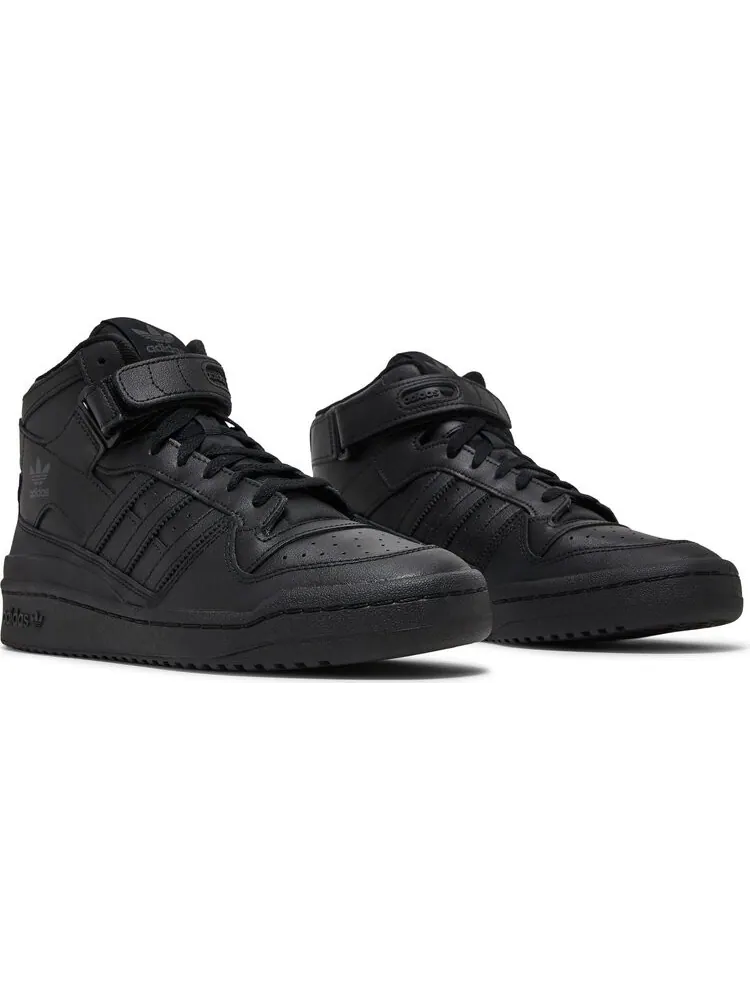 Кроссовки Adidas Forum Mid 'Triple Black' — изображение 8 из 8, черный