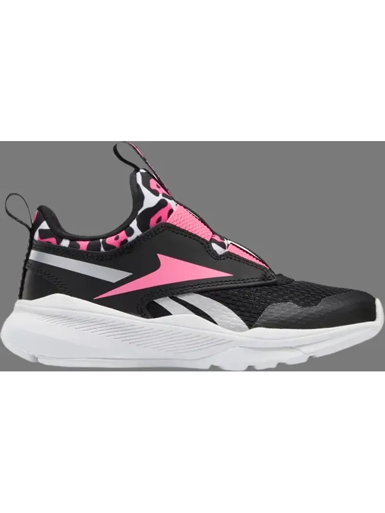 Кроссовки xt sprinter slip-on little kid 'black true pink' Reebok — изображение 1 из 1, черный