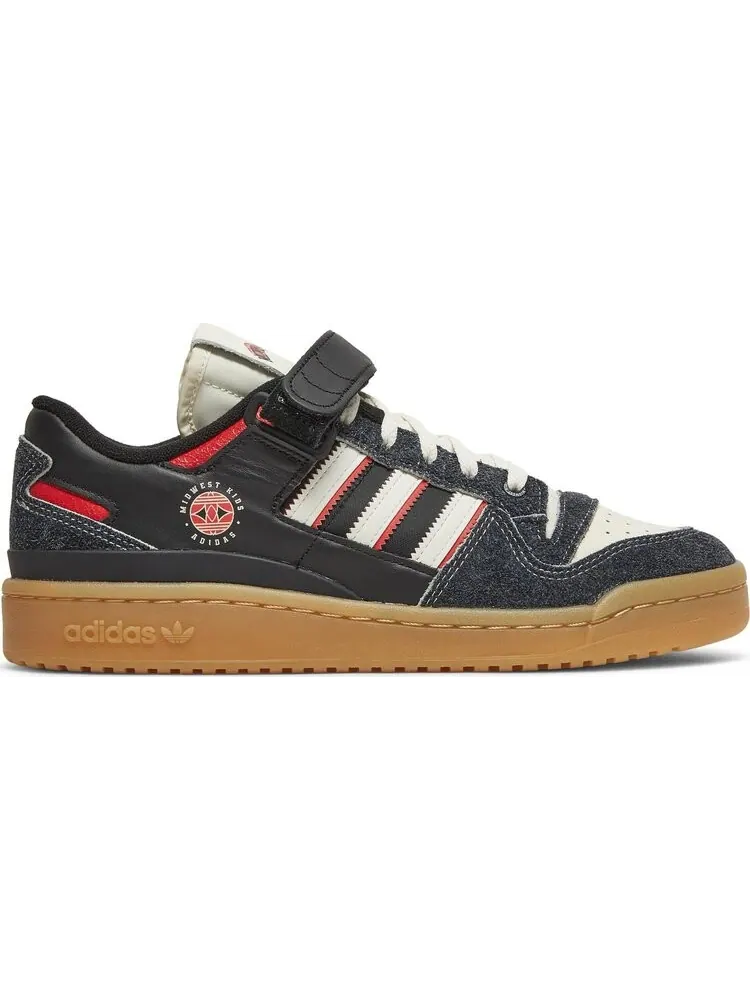 Кроссовки Adidas Midwest Kids x Forum Low 'Black Gum' — изображение 1 из 8, черный